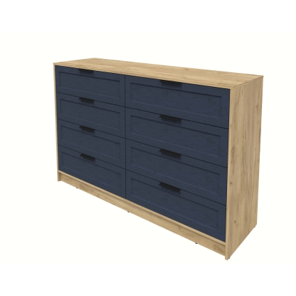 Kомод Тренд КТ-К157 (Дуб золотой ЛДСП/ Дуб королевский ЛМДФ) Ш1565 В1020 Г451